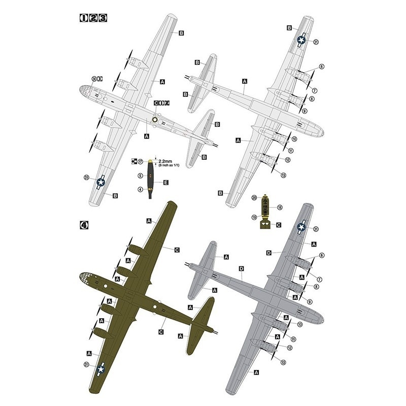 AMMO Brasil | H2K72070 1/72 B-29 Superfortress
