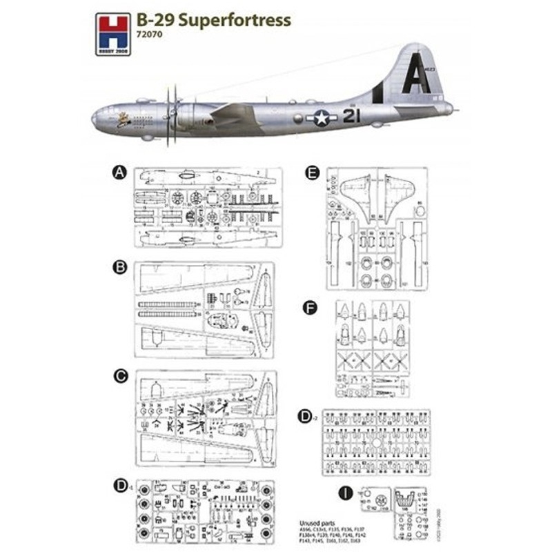 BOEING Bー29A SUPERFORTRESS 1/72スケール AMMO Brasil | H2K72070 1/72 B-29 Superfortress