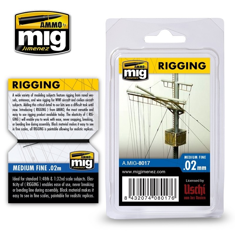 A.MIG-8017 RIGGING - MEDIUM FINE 0,02 MM