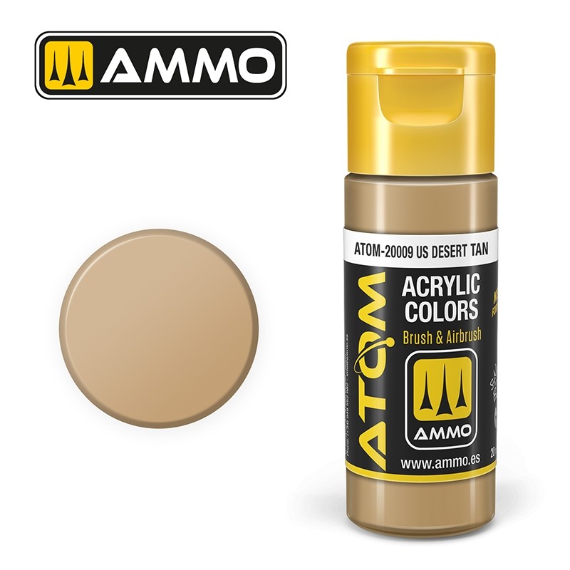 AMMO Brasil | Tinta acrílica da linha ATOM para modelismo da Ammo Brasil