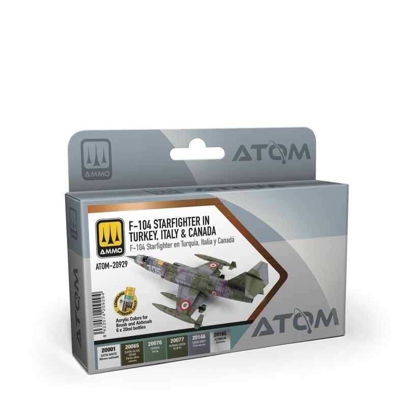 AMMO Brasil | ATOM F-104 Starfighter in Turkey, Italy & Canada Set ...