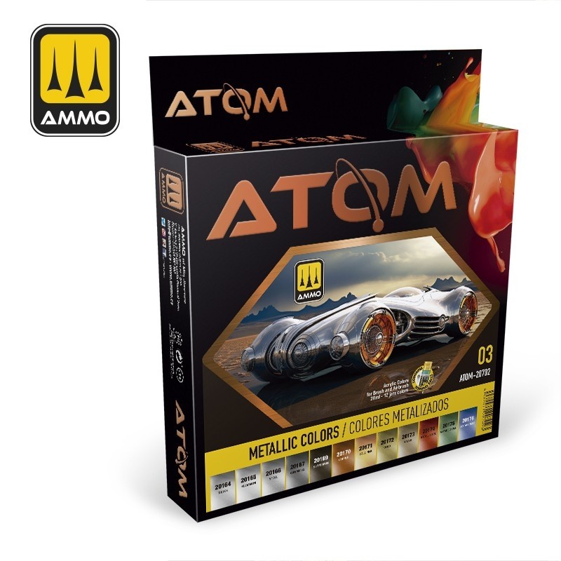 その他 ATOMDREAMPROJECT AMMO Brasil | ATOM-20702 ATOM Metallic Colors Set