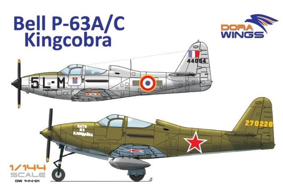 DORAW14401 1/144 Bell P-63A/C Kingcobra (2 in 1)