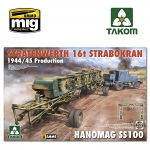 TAKO2124 1/35 Stratenwerth 16t Strabokran 1944/45 Production & Hanomag ss100