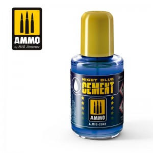 A.MIG-2045 NIGHT BLUE CEMENT (polyester plastic glue) 30ml