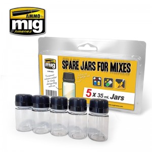 A.MIG-8033 SPARE JARS FOR MIXES (5 x 35 ml jars)